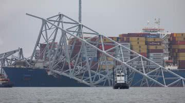 Ponte em Baltimore colapsou - Getty Images