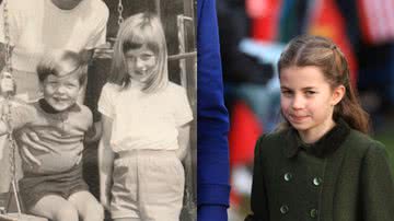 Charles Spencer, princesa Diana e princesa Charlotte, respectivamente - Reprodução/Instagram/@charles.earl.spencer e Getty Images