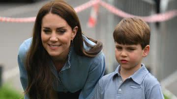 Kate Middleton e seu filho caçula, o príncipe Louis - Getty Images