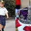 O príncipe Louis e a coroa que pertenceu a Elizabeth II