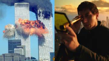 Imagem do atentado de 11 de setembro e do filme ‘Megalopolis’ (2024) - Getty Images e Divulgação/American Zoetrope