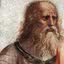 Representação de Platão em afresco de Rafael