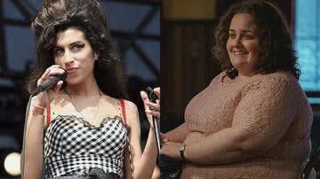 Amy Winehouse (à esqu.) e cena de 'Bebê Rena' (à dir.) - Getty Images e Divulgação/Netflix