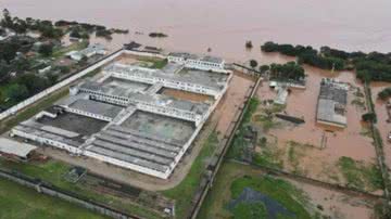 Complexo Penal de Charqueadas, no Rio Grande do Sul, inundado - Divulgação/Susepe