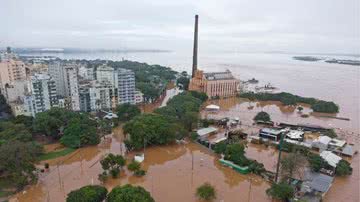 Vista aérea da inundação em Porto Alegre - Getty Images