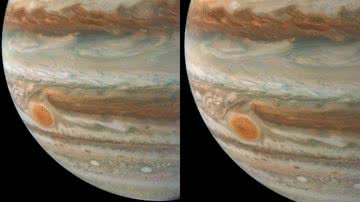 Amalteia é vista pela primeira vez na superfície de Júpiter - Reprodução / NASA