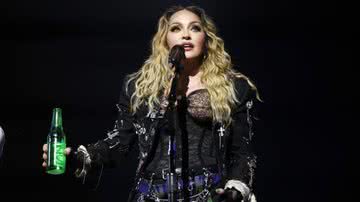 Madonna durante show no último sábado, 4, em Copacabana - Getty Images