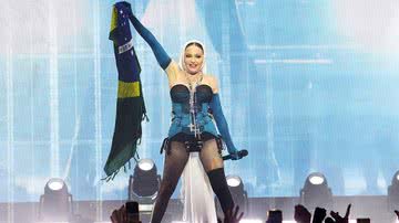 Madonna durante o show em Copacabana - Getty Images