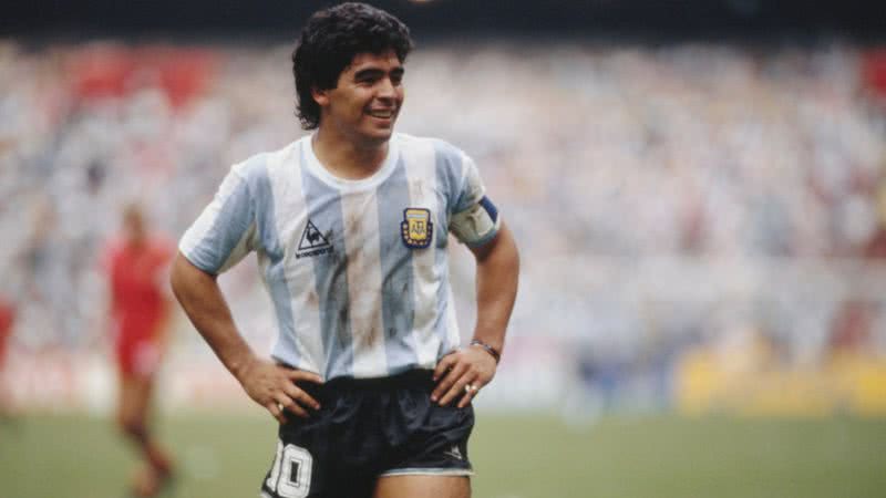 O jogador Diego Maradona - Getty Imagens