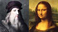 Autorretrato de Leonardo da Vinci e recorte de 'Mona Lisa' (1503), sua mais famosa obra de arte - Domínio Público via Wikimedia Commons