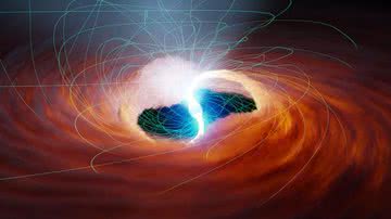 Ilustração de estrela de neutrôns, uma fonte de raios X super luminosa - Divulgação/NASA/JPL-Caltech