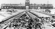 Entrada de trem de Auschwitz - Getty Images
