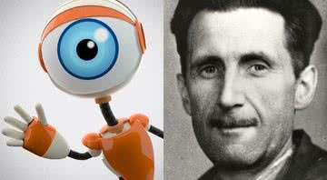 Logotipo do reality Big Brother e retrato do escritor George Orwell - Creative Commons
