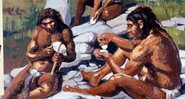 Ilustração de neandertais - Getty Images