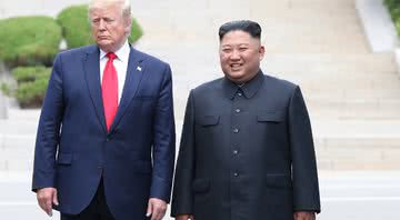 Donald Trump e Kim Jong-Un já caminharam em paz - Getty Images