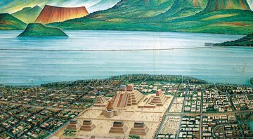 Ilustração de Tenochtitlán - Getty Images