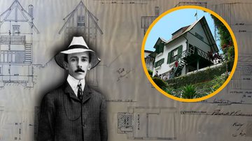 A Encantada, chalé de Santos Dumont - Reprodução, Domínio Público e Wikimedia Commons