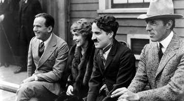 Fotografia de Fairbanks, Pickford, Chaplin e Griffith - Domínio Público/ Creative Commons/ Wikimedia Commons