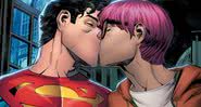 Joe beija Jay em ilustração de "Superman:Son of Kal-El" - Divulgação/DC Comics