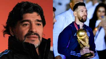 Maradona e Messi, respectivamente - Getty Images