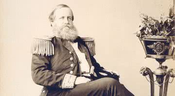 D. Pedro II em fotografia de Joaquim Insley Pacheco - Domínio Público via Wikimedia Commons