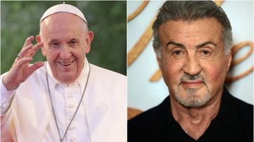 O papa Francisco e Sylvester Stallone - Getty Images