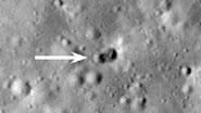 Registro da cratera dupla achada na Lua em novas imagens feitas pela NASA - Divulgação/ Redes sociais NASA