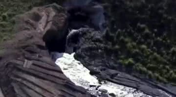 A barragem corre grande risco de se romper - Divulgação/ CNN