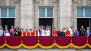 Membros da Família Real na varanda do Palácio de Buckingham - Getty Images