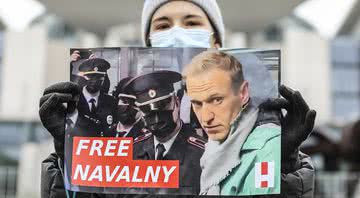 Protestos em favor da libertação de Alexei Navalny - Getty Images