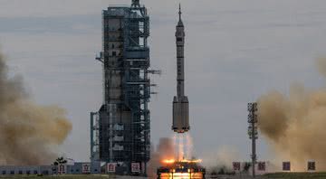 Momento do lançamento da Shenzhou-12 - Getty Images