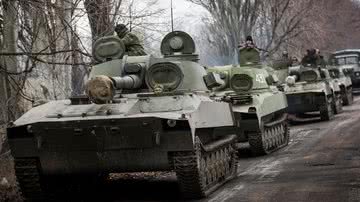 Imagem ilustrativa da invasão russa na Ucrânia - Getty Images