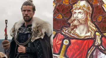 O viking na ficção e realidade - Divulgação/Netflix e Colin Smith, Creative Commons