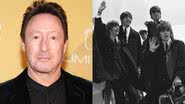 Julian Lennon (esq.) e os Beatles (dir.) - Getty Images