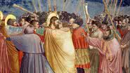 'O beijo de Judas' (entre 1304 e 1306) por Giotto di Bondone - Domínio Público