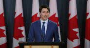 Fotografia de Justin Trudeau em evento oficial - Getty Images