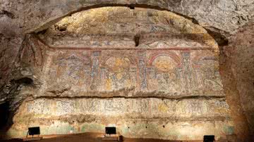 Mosaico encontrado em residência de aristocrata romano - Divulgação / Ministério da Cultura da Itália