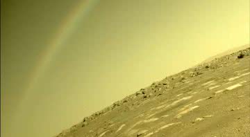 Imagem do arco-íris captado em Marte - Divulgação/NASA