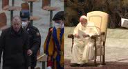 O Papa Francisco durante o episódio - Divulgação/Vídeo/Youtube/AFP