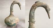 Fotografia mostrando um pote antigo chinês feito de bronze - Divulgação/ Xinhua