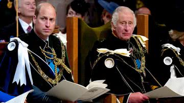 O príncipe William e o pai, o rei Charles III - Getty Images