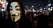 A famosa máscara de Guy Fawkes - Getty Images