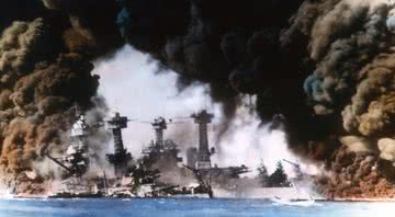 Ataque de Pearl Harbor colorizado - Getty Images