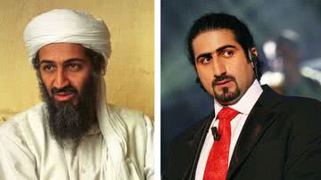 Osama Bin Laden e seu filho Omar - Getty Images