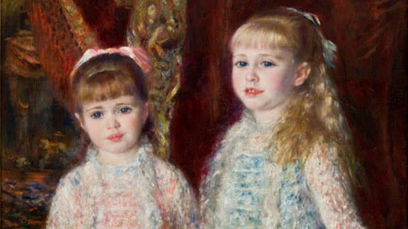 Detalhe da pintura Rosa e Azul, de Renoir - Wikimedia Commons