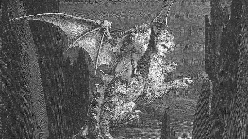 Demônio das ilustrações do Inferno de Dante Alighieri - Getty Images