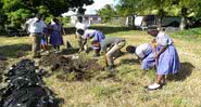 Arqueólogos jamaicanos em treinamento em Lionel Town - Reprodução