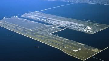 Imagem do Aeroporto Internacional de Kansai - Reprodução/Vídeo/YouTube/Construction Time