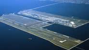 Imagem do Aeroporto Internacional de Kansai - Reprodução/Vídeo/YouTube/Construction Time