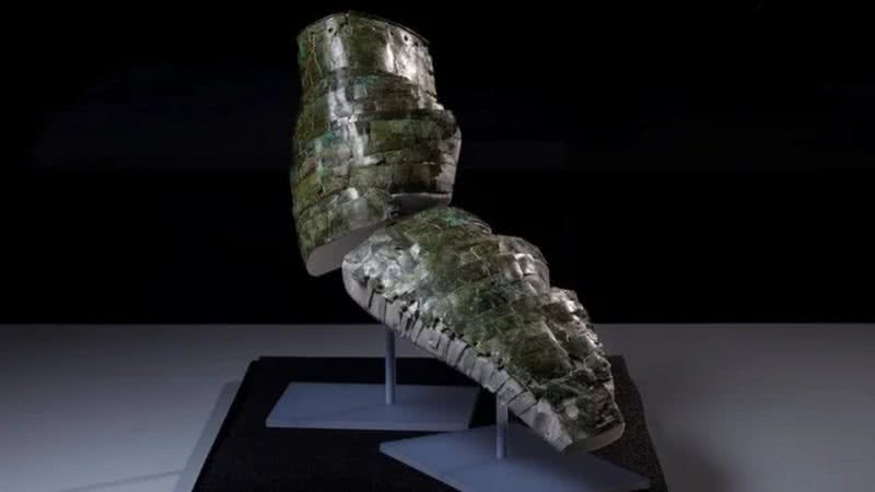Armadura romana de 1.800 anos remontada - Divulgação/Duncan McGlynn